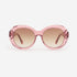 Cambered Round Acetate Unisex Sunglasses 21A8090